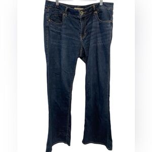 Cabi Women’s Dark Denim Wide Leg Jeans Size 12 Y2K Casual